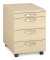 Rollcontainer 290488, ahorn, 4 Schubladen, Holz, abschlie&szlig;bar