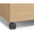 Rollcontainer 290497, buche, 4 Schubladen, Holz, abschlie&szlig;bar