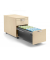 Rollcontainer 290503, ahorn, 3 Schubladen, Holz, abschlie&szlig;bar