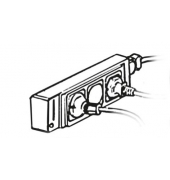 Steckdosenleiste 214315, 3-fach, schwarz