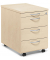 Rollcontainer 290666, ahorn, 4 Schubladen, Holz, abschlie&szlig;bar