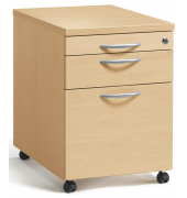 Rollcontainer 290669, buche, 3 Schubladen, Holz, abschlie&szlig;bar