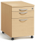 Rollcontainer 290669, buche, 3 Schubladen, Holz, abschlie&szlig;bar