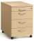 Rollcontainer 290673, buche, 4 Schubladen, Holz, abschlie&szlig;bar