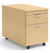 Rollcontainer 290677, buche, 3 Schubladen, Holz, abschlie&szlig;bar