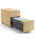 Rollcontainer 290677, buche, 3 Schubladen, Holz, abschlie&szlig;bar