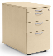 Standcontainer 290695, ahorn, 3 Schubladen, Holz, abschlie&szlig;bar