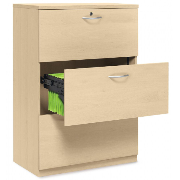 Deskin Hängeregistraturschrank 291549 MULTI M, ahorn, 3 Schubladen, 2-bahnig 4251797812260 Deskin