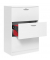 H&auml;ngeregistraturschrank 291550 MULTI M, wei&szlig;, 3 Schubladen, 2-bahnig