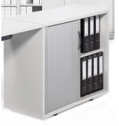 Rollladenschrank MULTI M 267199, 2 OH, lichtgrau/alusilber, 80x74x42cm (BxHxT)