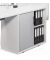 Rollladenschrank MULTI M 267199, 2 OH, lichtgrau/alusilber, 80x74x42cm (BxHxT)