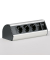 Datenmanagement 264018, 3-fach, Metall Alusilber