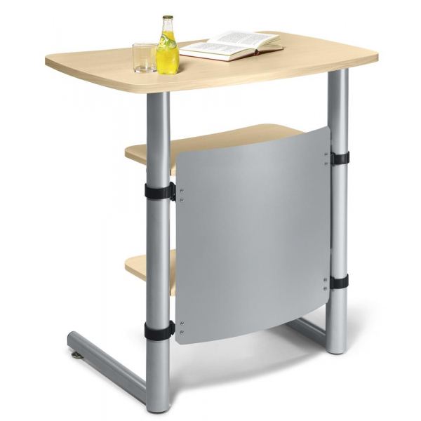 4251797821484 - Stehpult manuell höhenverstellbar 120cm (H) 83x56cm (BxT) rechteckig ahorn silber 4251797821484 Deskin 4251797821484 - Stehpult manuell höhenverstellbar 120cm (H) 83x56cm (BxT) rechteckig ahorn silber 4251797821484 Deskin