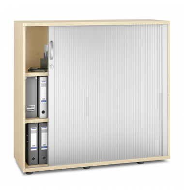 Rollladenschrank MULTI M pro 270197, abschlie&szlig;bar, 2x3 OH, ahorn/alusilber, 120x114x42cm (BxHxT)