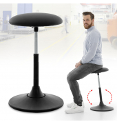 Hocker 333357, schwarz, höhenverstellbar, bis 120kg