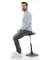 Hocker 333357, schwarz, höhenverstellbar, bis 120kg