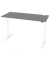 Sitz-Steh-Schreibtisch Comfort EVO, elektrisch höhenverstellbar, 64-130cm (H), 200x80cm (BxT), rechteckig, anthrazit / weiß