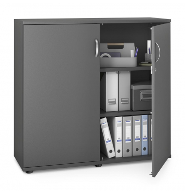 Aktenschrank MULTI M pro 332863, abschlie&szlig;bar, 2x3 OH, anthrazit, 120x114x42cm (BxHxT)
