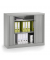 Rollladenschrank 331002, abschlie&szlig;bar, 2 OH, alusilber, 100x100x43cm (BxHxT)