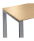 Stehtisch CELSUS 295036 110cm (H), 160x80cm (BxT), rechteckig, buche / silber