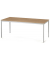 Konferenztisch MODUL, 72,8cm (H), 200x80cm (BxT), 8 Personen, rechteckig, nussbaum / silber