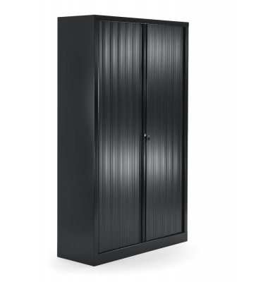 Rollladenschrank 330970, abschlie&szlig;bar, 5 OH, schwarz, 100x198x43cm (BxHxT)