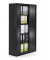 Rollladenschrank 330970, abschlie&szlig;bar, 5 OH, schwarz, 100x198x43cm (BxHxT)