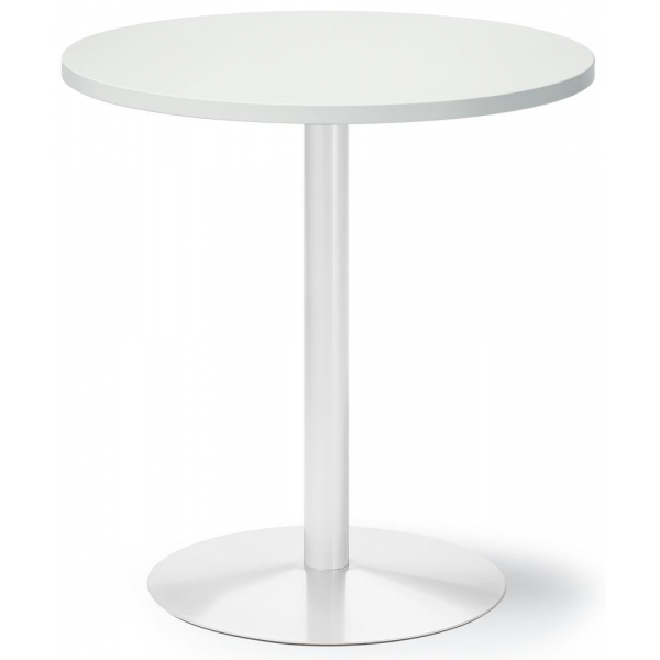 4255704308044 - Konferenztisch MODUL 72cm (H) 70x70cm (BxT) 3 Personen rund weiß   weiß 4255704308044 Deskin