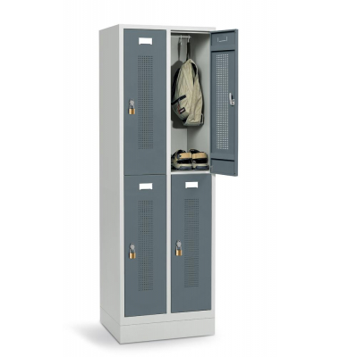 Doppelstöckiger Spind SYSTEM SP1 mit Sockel