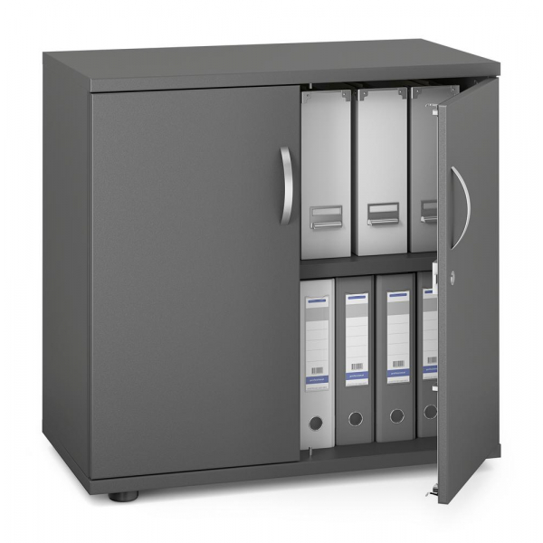 Deskin Aktenschrank MULTI M pro 332853, abschließbar, 2 OH, anthrazit, 80x78x42cm (BxHxT)  Deskin