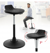 Hocker 333358, schwarz, höhenverstellbar, bis 120kg