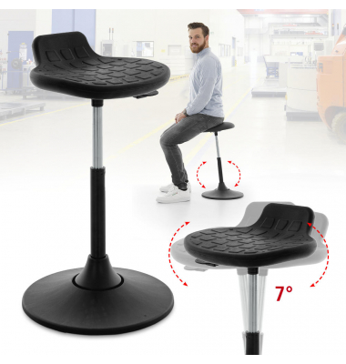 Hocker 333358, schwarz, höhenverstellbar, bis 120kg