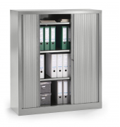Rollladenschrank 330992, abschlie&szlig;bar, 3,5 OH, alusilber, 100x136x43cm (BxHxT)
