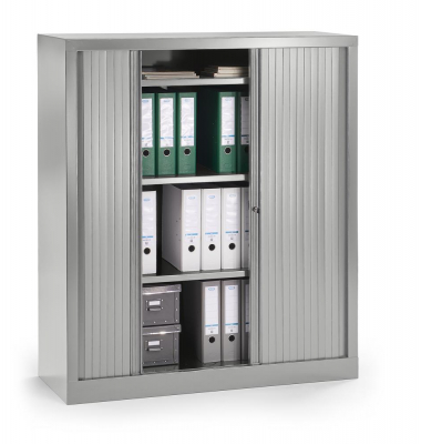 Rollladenschrank 330992, abschlie&szlig;bar, 3,5 OH, alusilber, 100x136x43cm (BxHxT)