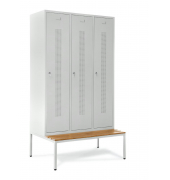 Garderobenspinde SYSTEM SP1 mit Sitzbank