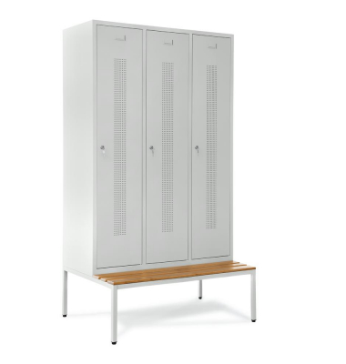 Garderobenspinde SYSTEM SP1 mit Sitzbank Garderobenspinde SYSTEM SP1 mit Sitzbank