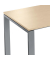 Stehtisch CELSUS 295037 110cm (H), 160x80cm (BxT), rechteckig, ahorn / silber
