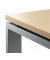 Stehtisch CELSUS 295037 110cm (H), 160x80cm (BxT), rechteckig, ahorn / silber