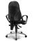B&uuml;rostuhl COMFORT P, schwarz / chrom, mit Armlehnen, bis 110kg, ohne Kopfst&uuml;tze
