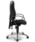 B&uuml;rostuhl COMFORT P, schwarz / chrom, mit Armlehnen, bis 110kg, ohne Kopfst&uuml;tze