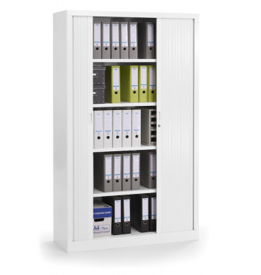 Rollladenschrank 330982, abschlie&szlig;bar, 4 OH, alusilber, 100x160x43cm (BxHxT)