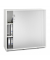 Rollladenschrank MULTI M pro 294454, abschlie&szlig;bar, 2x3 OH, wei&szlig;/alusilber, 120x114x42cm (BxHxT)