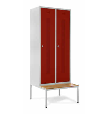 Garderobenspinde SYSTEM SP1 mit Sitzbank Garderobenspinde SYSTEM SP1 mit Sitzbank
