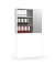 Aufsatzschrank MULTI M pro 294460, abschlie&szlig;bar, 2x3 OH, wei&szlig;/alusilber, 120x111x42cm (BxHxT)