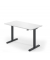 Sitz-Steh-Schreibtisch, elektrisch höhenverstellbar, 71,5-120,5cm (H), 160x65cm (BxT), rechteckig, weiß / schwarz