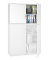 Aufsatzschrank MULTI M pro 294446, abschlie&szlig;bar, 2x3 OH, wei&szlig;, 120x75x42cm (BxHxT)
