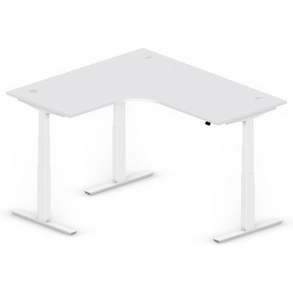 4255704309300 - Sitz-Steh-Schreibtisch Jumbo Multi M 295128 elektrisch höhenverstellbar 1800mmxmm (BxT) L-Form lichtgrau Weiß RAL 9016 42 4255704309300 - Sitz-Steh-Schreibtisch Jumbo Multi M 295128 elektrisch höhenverstellbar 1800mmxmm (BxT) L-Form lichtgrau Weiß RAL 9016 42