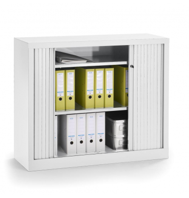 Rollladenschrank 331004, abschlie&szlig;bar, 2 OH, wei&szlig;, 100x100x43cm (BxHxT)