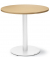 Konferenztisch 295361, 73,5cm (H), 80x80cm (BxT), 4 Personen, rund, buche / weiß