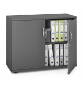 Aktenschrank MULTI M pro 332855, abschlie&szlig;bar, 2 OH, anthrazit, 100x78x42cm (BxHxT)